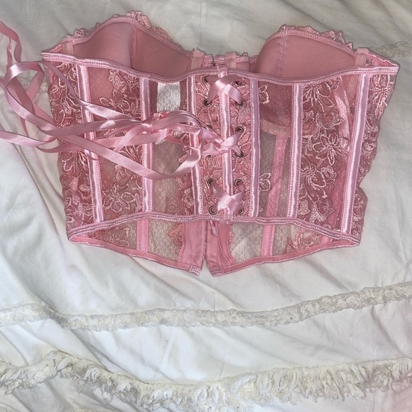 pink NEW corset sparkly - Picture 4 of 6